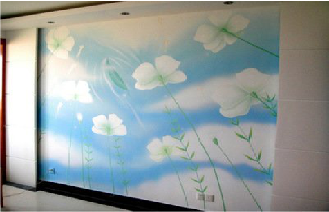 庐山市画墙绘怎么画好白云的蓬松感?