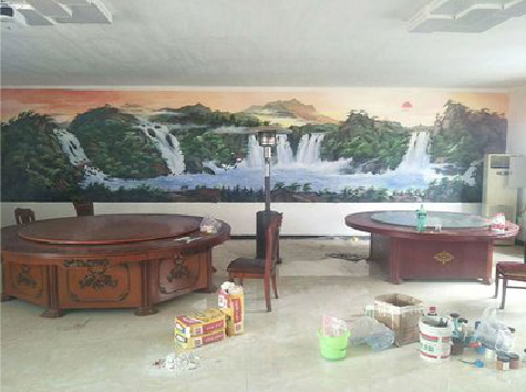 庐山市墙绘-写实风景