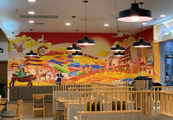 庐山市商业空间彩绘介绍。