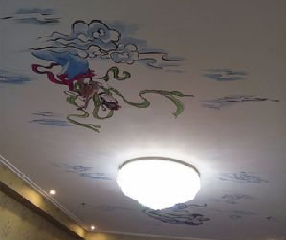 庐山市如何快速绘制天花板上的手绘墙?