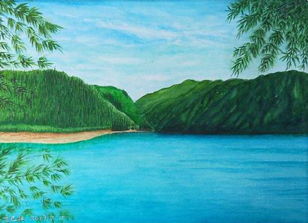 庐山市在墙绘中,如何绘画绿水青山?