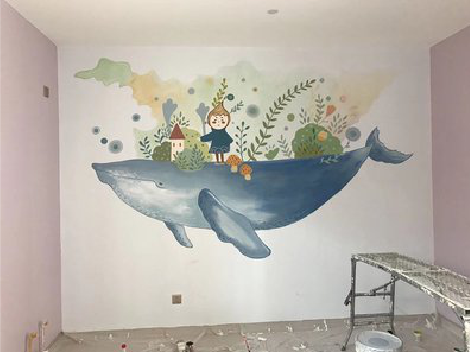 庐山市手绘墙的特点及优势。